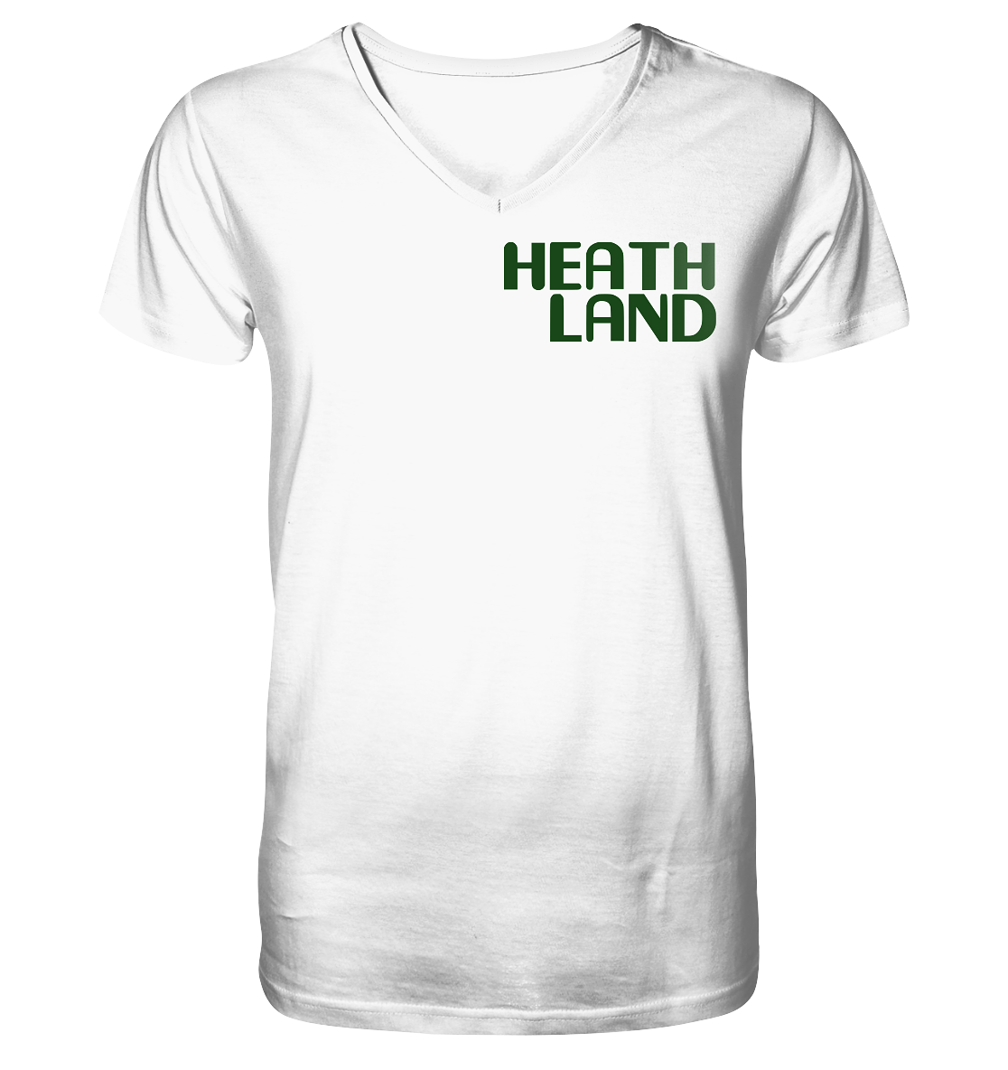 Green x Heathland - Mens Organic V-Neck Shirt