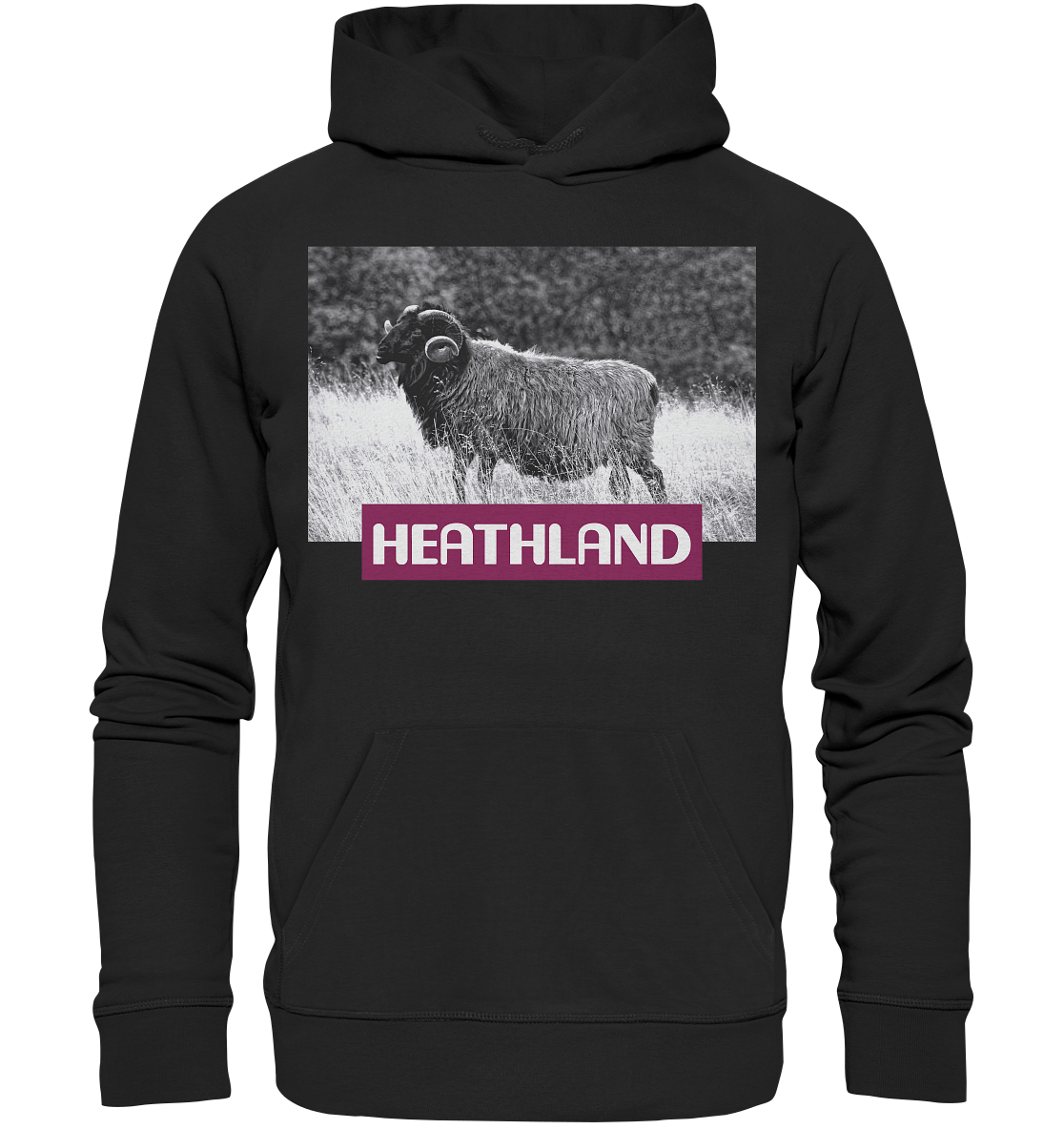 Horned Heather x Heathland - Organic Basic Hoodie