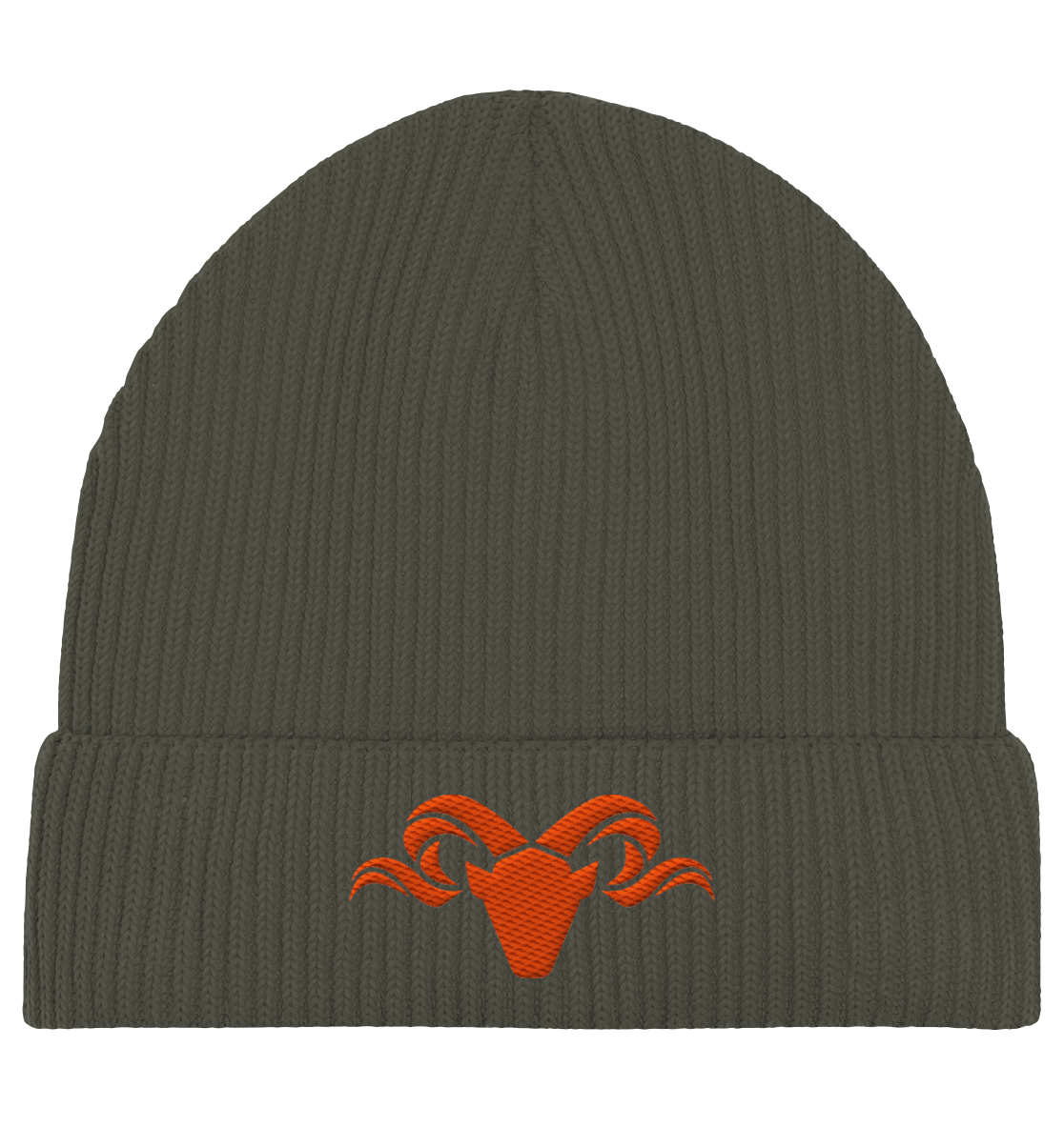 Heathland Logo Red - Organic Fisherman Beanie