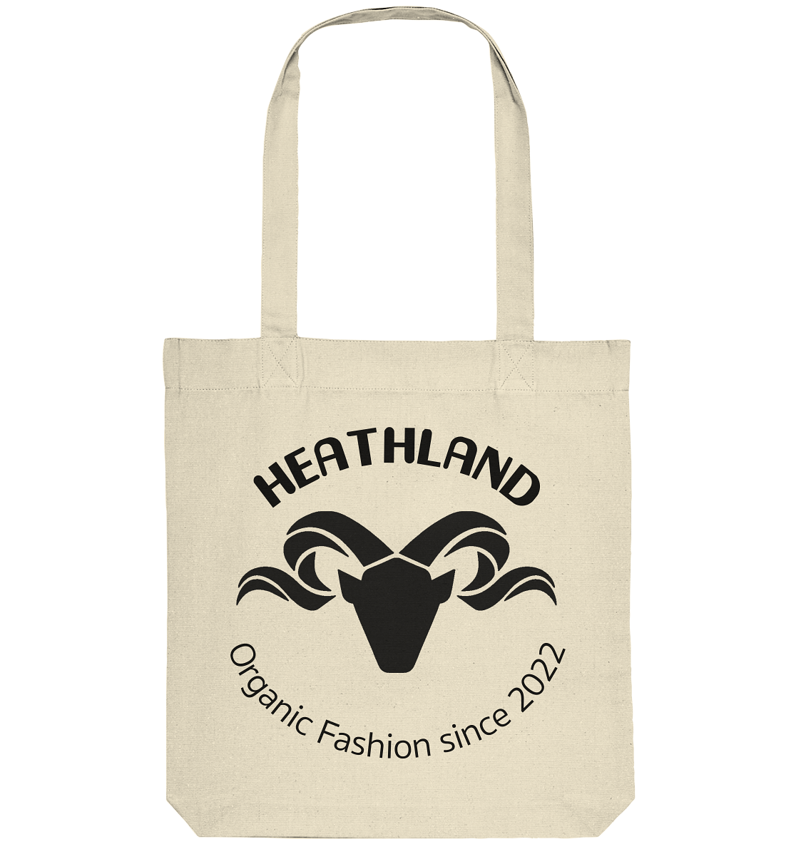 Round Logo Black - Organic Tote-Bag