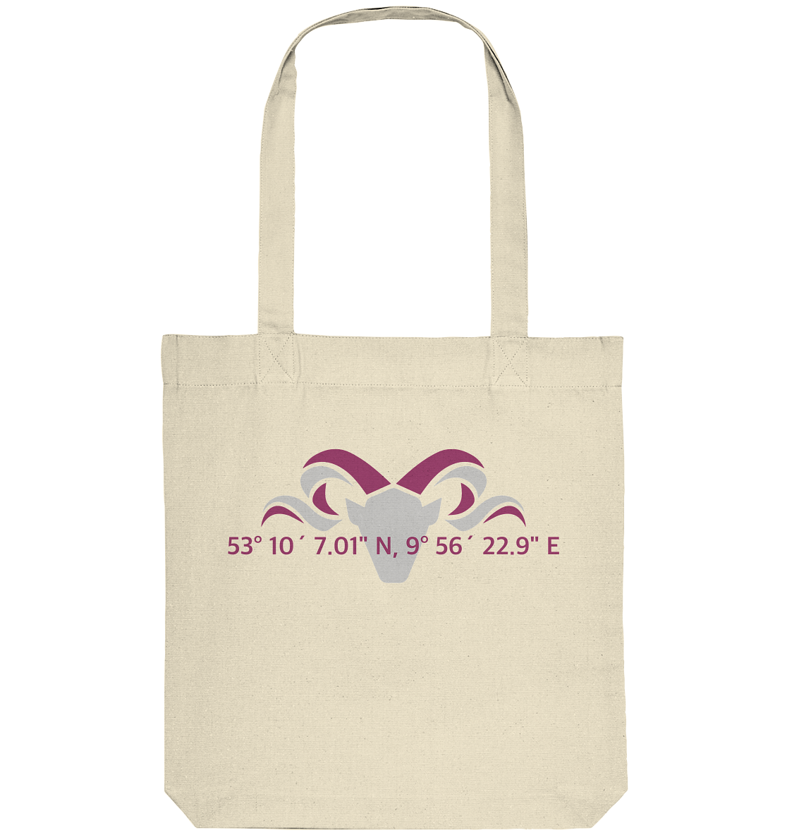 Koordinaten x Heathland - Organic Tote-Bag