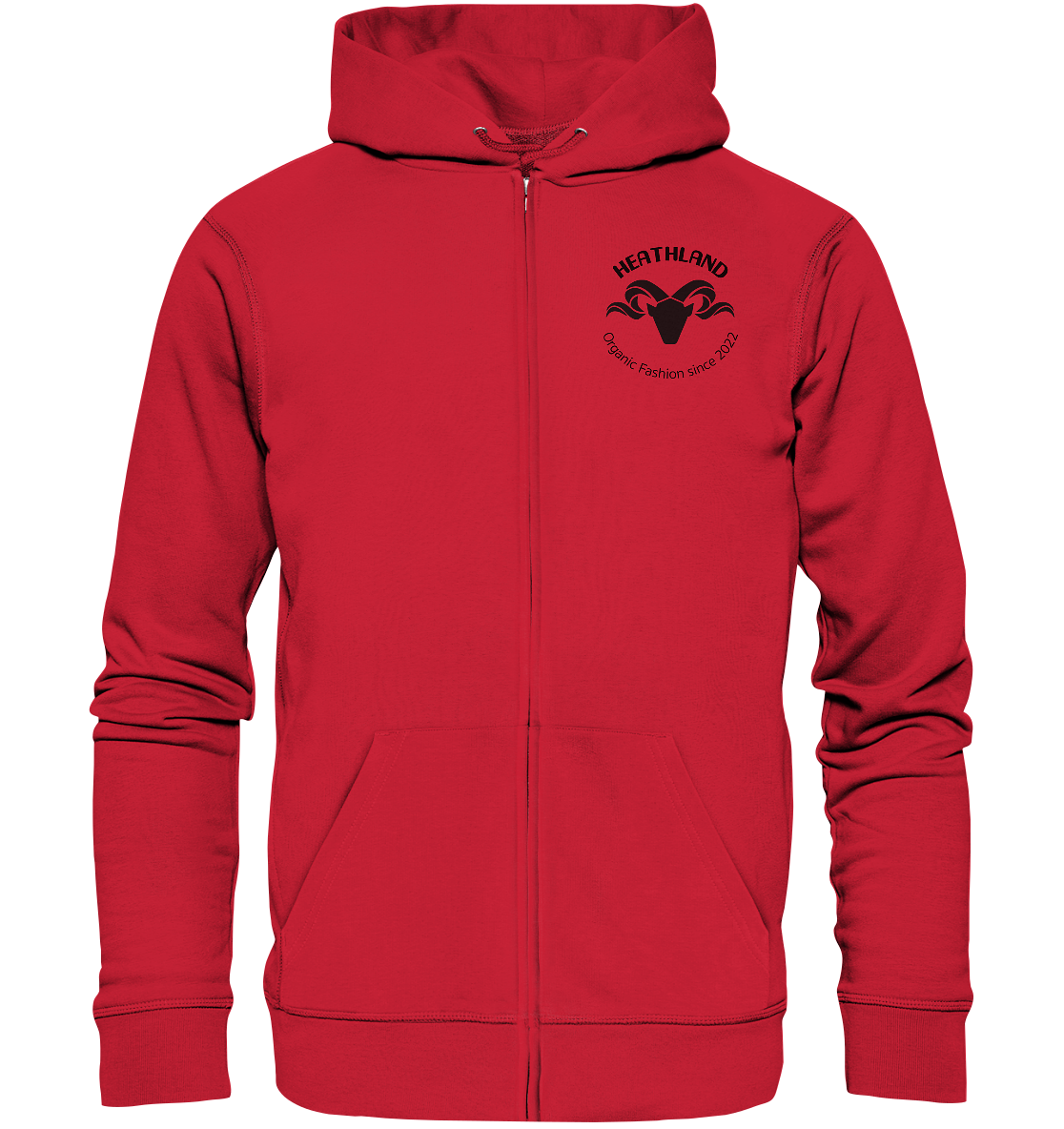 Round Logo Black - Organic Zipper