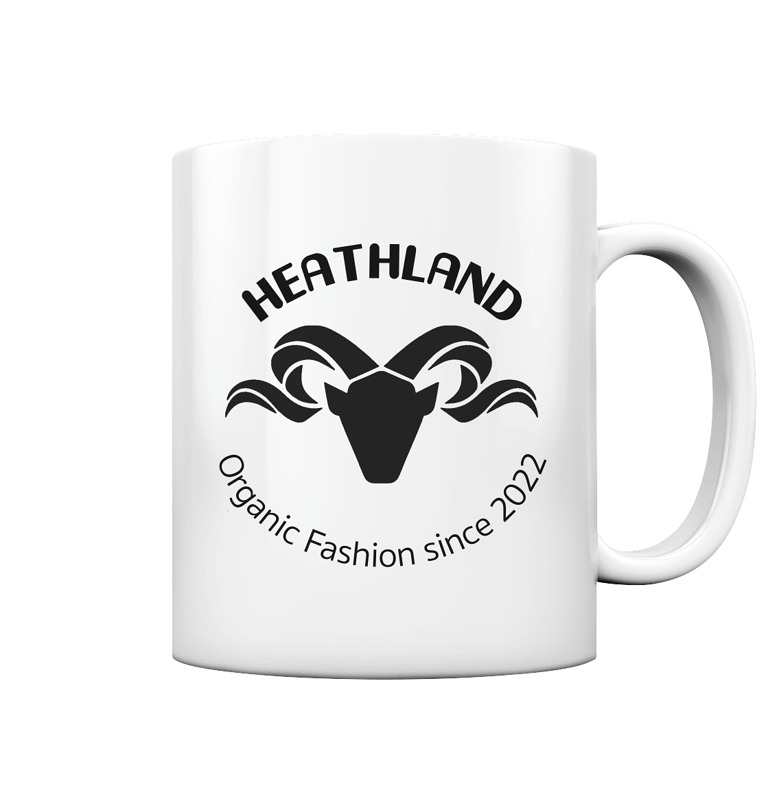 Round Logo Black - Tasse glossy