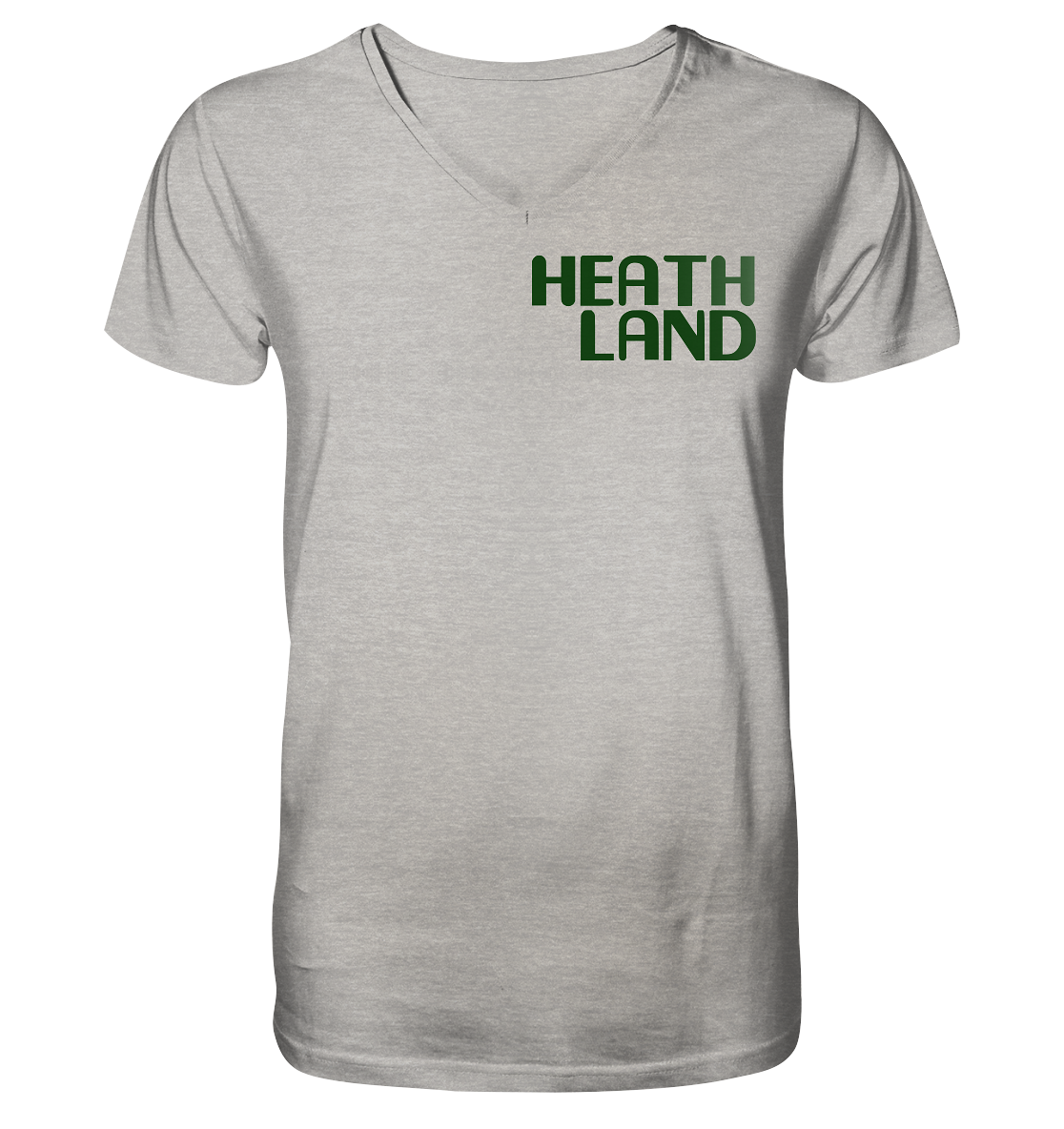 Green x Heathland - Mens Organic V-Neck Shirt