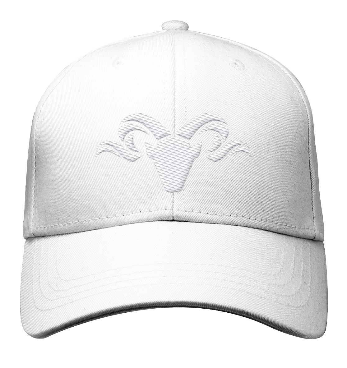 Heathland Logo White - Organic Baseball Cap