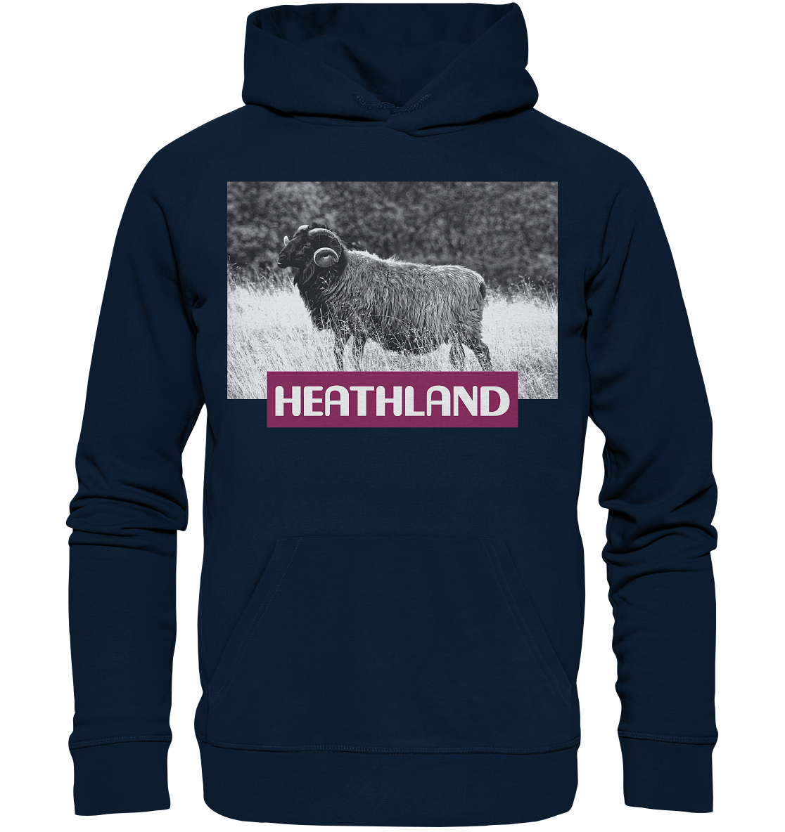 Horned Heather x Heathland - Organic Basic Hoodie