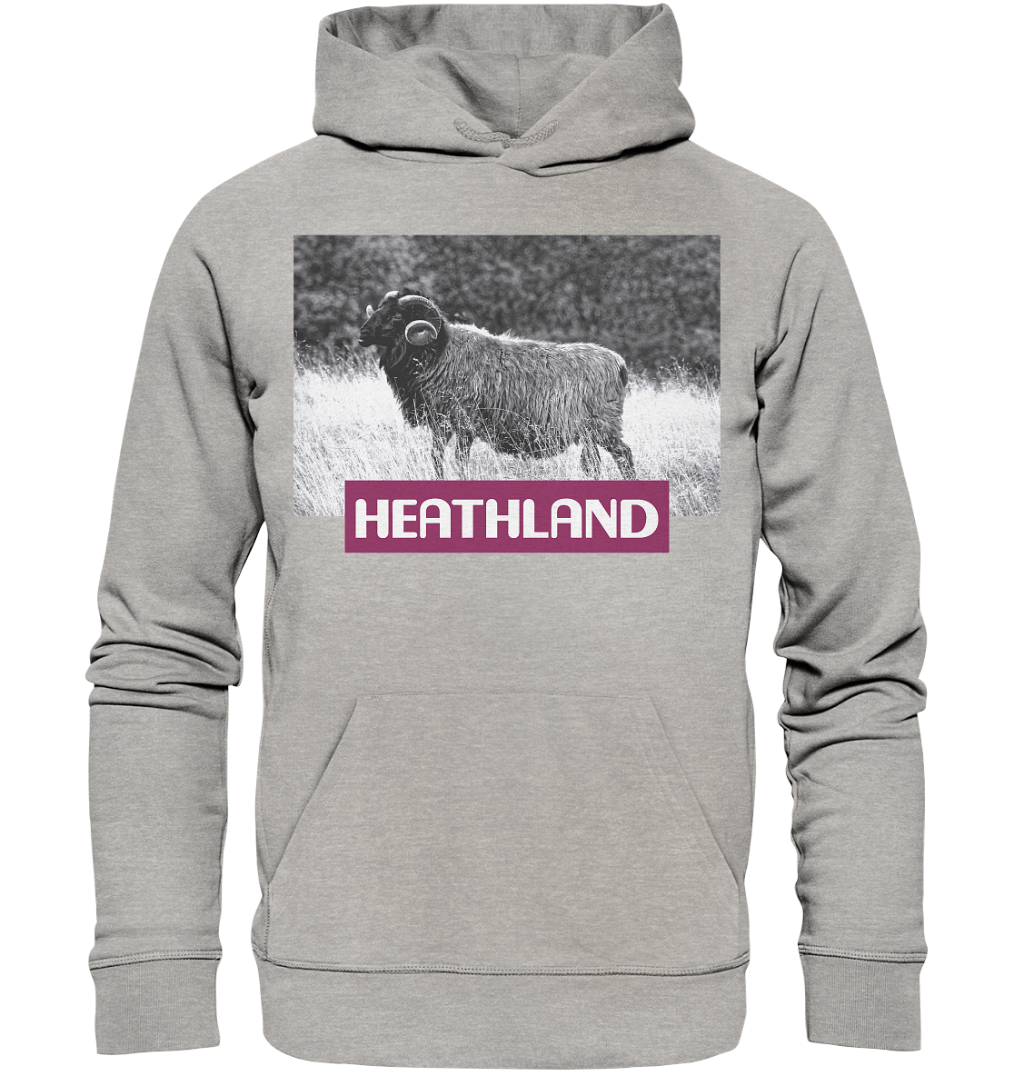 Horned Heather x Heathland - Organic Basic Hoodie